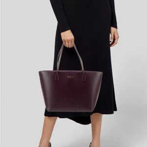 Kate Spade Bennet Place Small Harmony Tote in Maroon